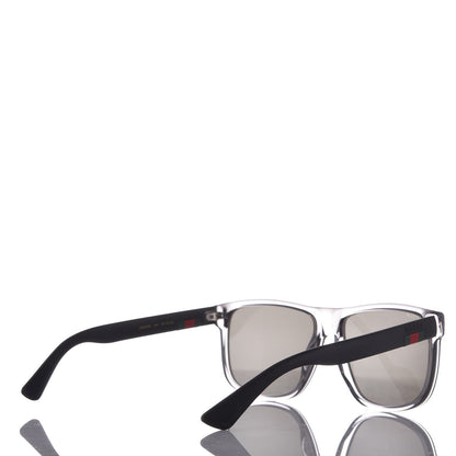 Gucci Web Square Frame GG0010S Sunglasses Grey 4 of 9
