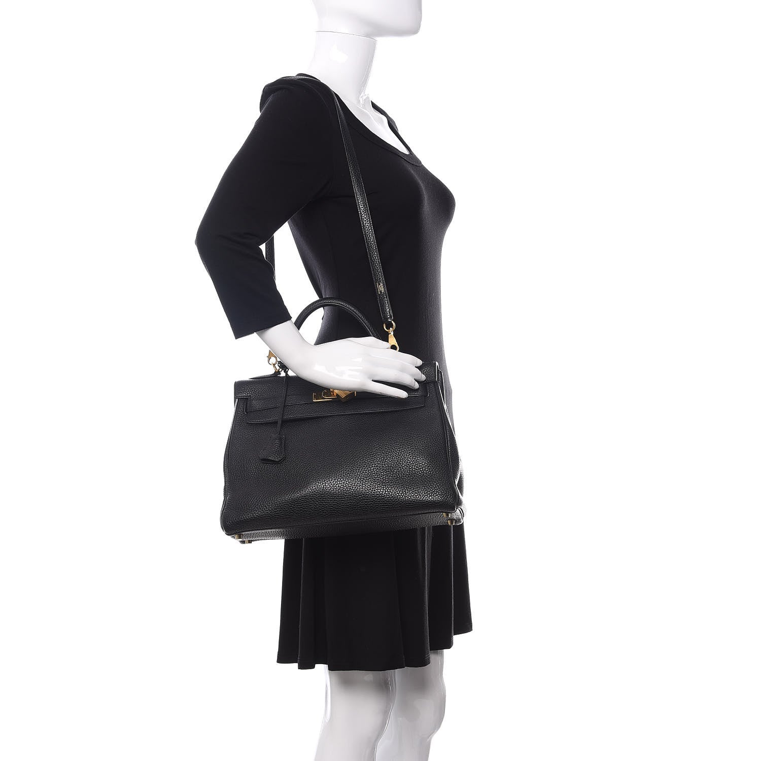 Hermes Togo Kelly Retourne 32 Black 2 of 13