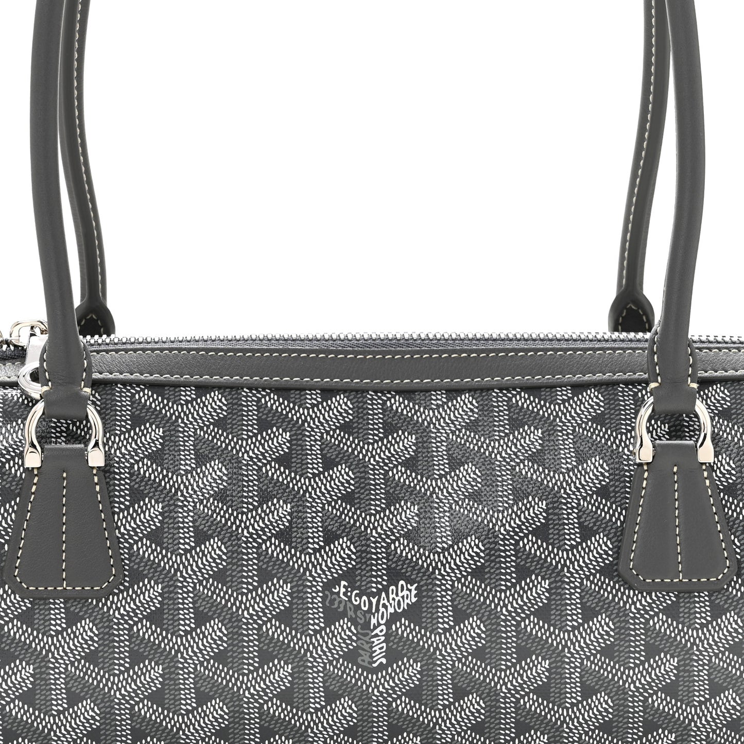 Goyardine Bonbonniere Bag Grey