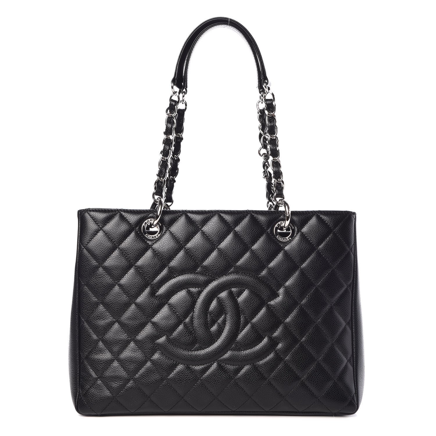 Chanel Caviar Quilted Grand Shopping Tote GST Black 1 of 9
