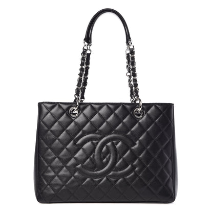 Chanel Caviar Quilted Grand Shopping Tote GST Black 1 of 9