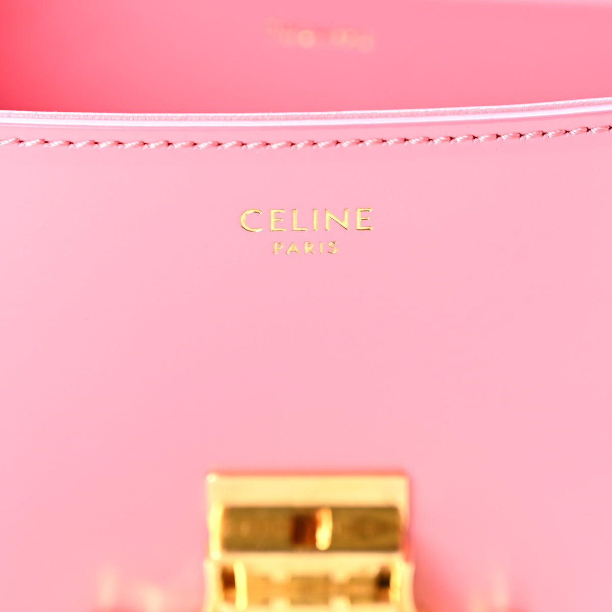 Celine Shiny Calfskin Triomphe Flamingo 6 of 11