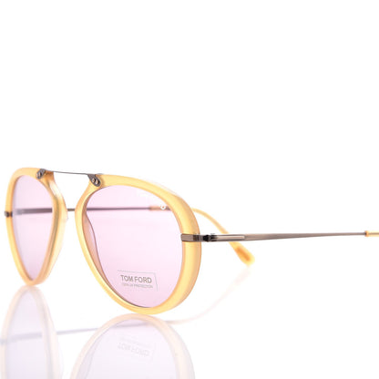 Tom Ford Aaron Aviator Sunglasses TF473 Yellow 5 of 8