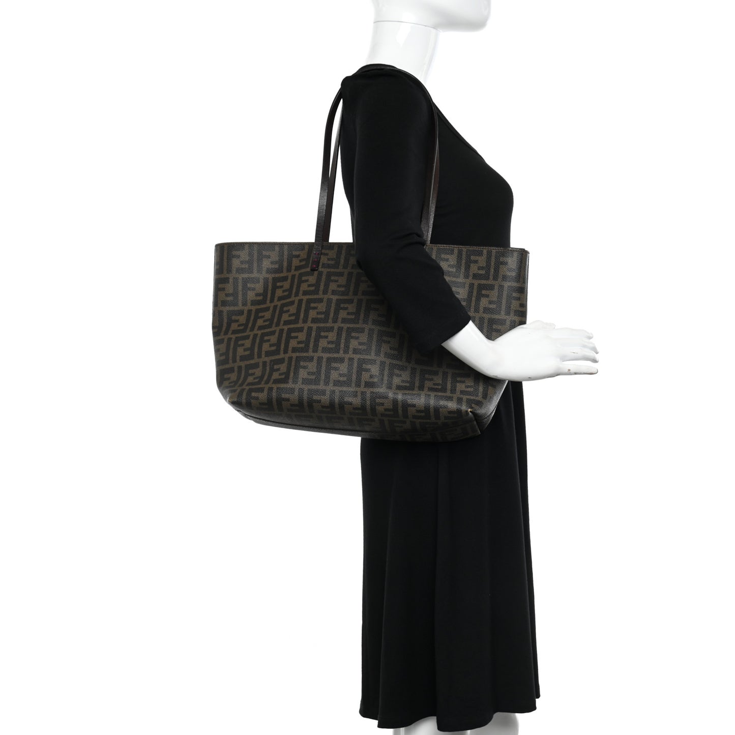 Zucca Spalmati Medium Roll Tote Tobacco Fuxia