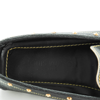 Louis Vuitton Goatskin Studded Suhali Loafers 37.5 Black 7 of 8