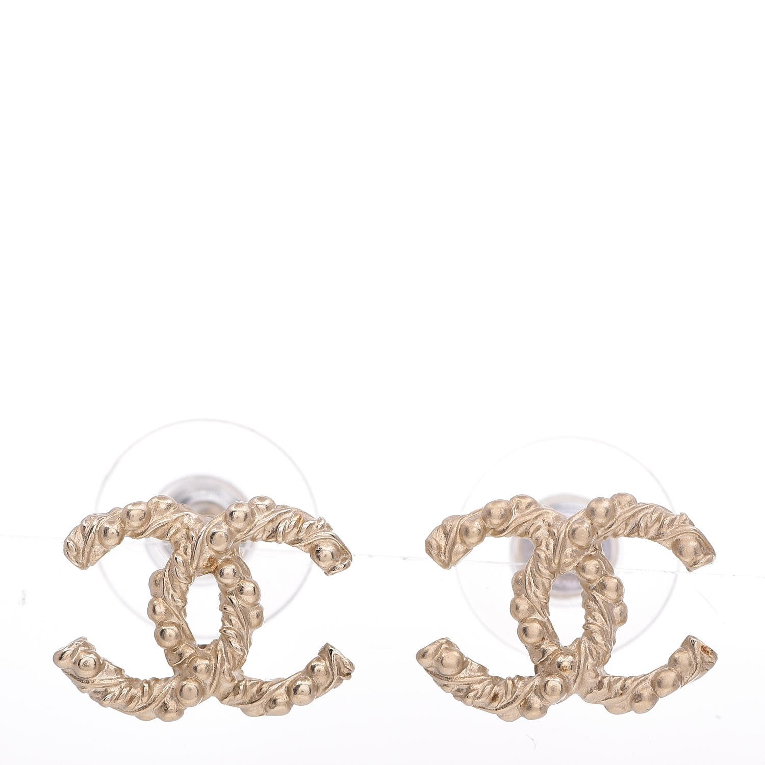 Chanel Twisted CC Earrings Gold 1 of 5