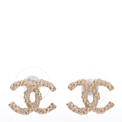 Chanel Twisted CC Earrings Gold 1 of 5