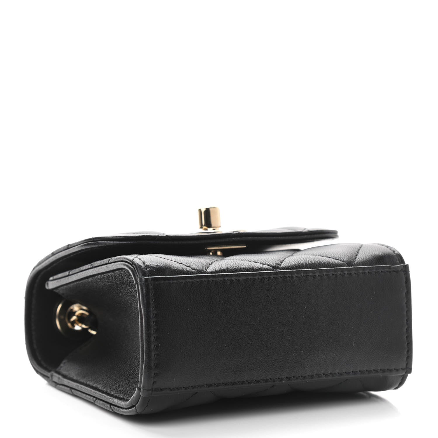 Chanel Lambskin Quilted Mini Trendy CC Chain Wallet Black 4 of 12