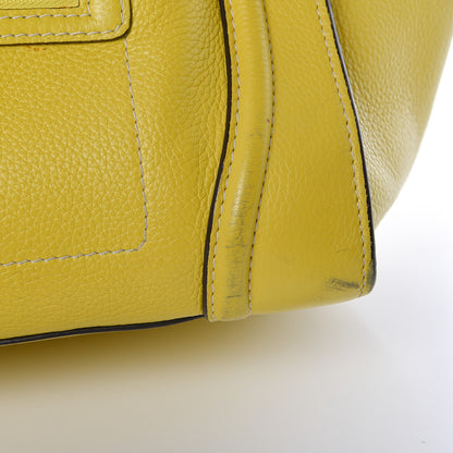 Celine Drummed Calfskin Mini Luggage Citron 21 of 26