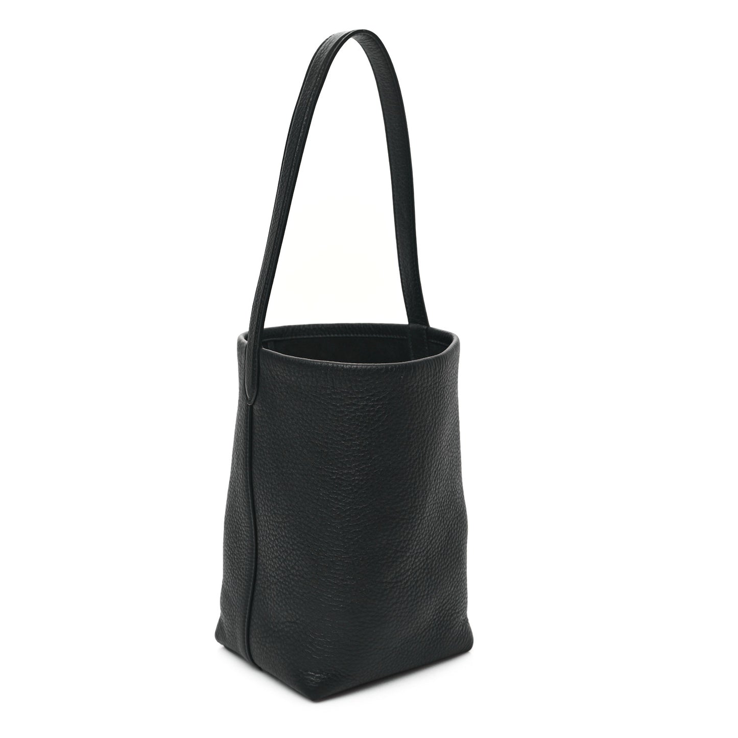 Grained Calfskin Small N/S Park Tote Black