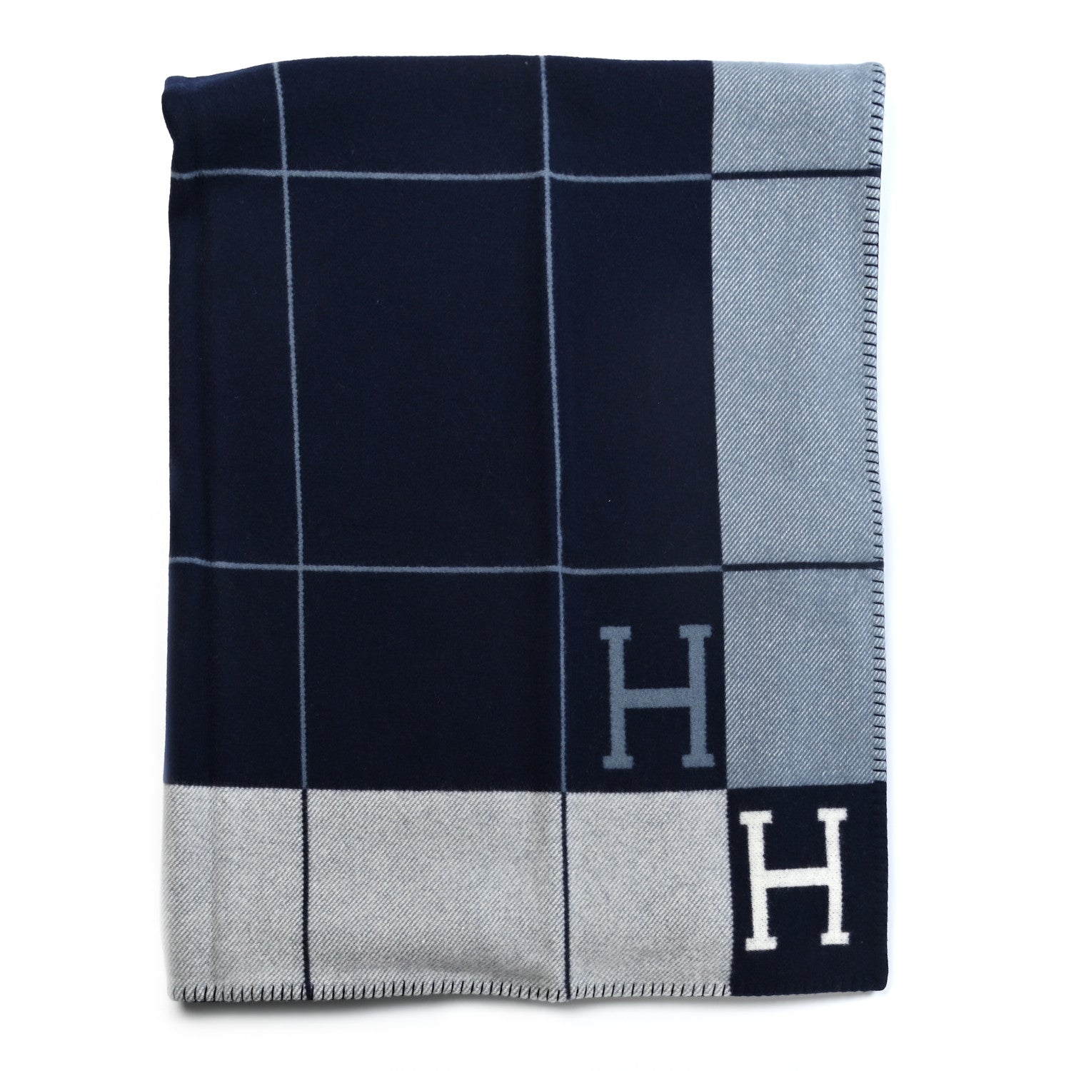 Hermes Wool Cashmere Avalon III Blanket Caban Ecru 1 of 3