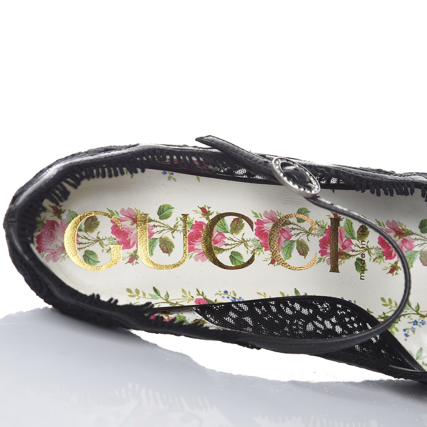 Lace Pizzo Venice Pumps 36.5 Black