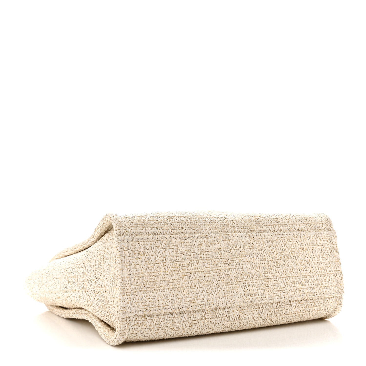 Chanel Lurex Boucle Mini Deauville Tote White 4 of 12