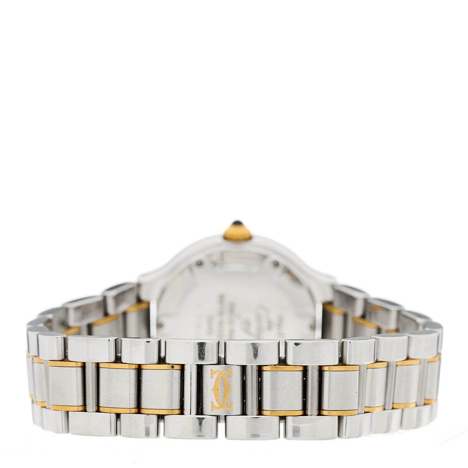 Cartier Stainless Steel 18K Yellow Gold 28mm Must De 21 Quartz Watch 3 of 4