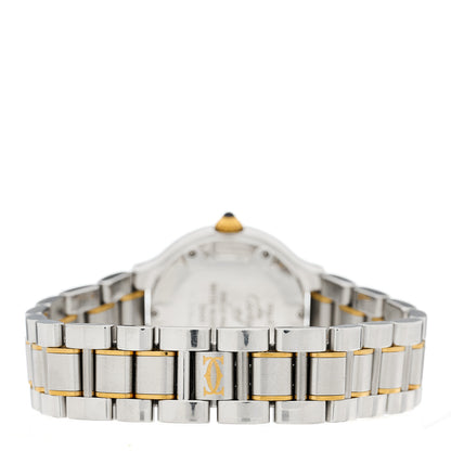 Cartier Stainless Steel 18K Yellow Gold 28mm Must De 21 Quartz Watch 3 of 4