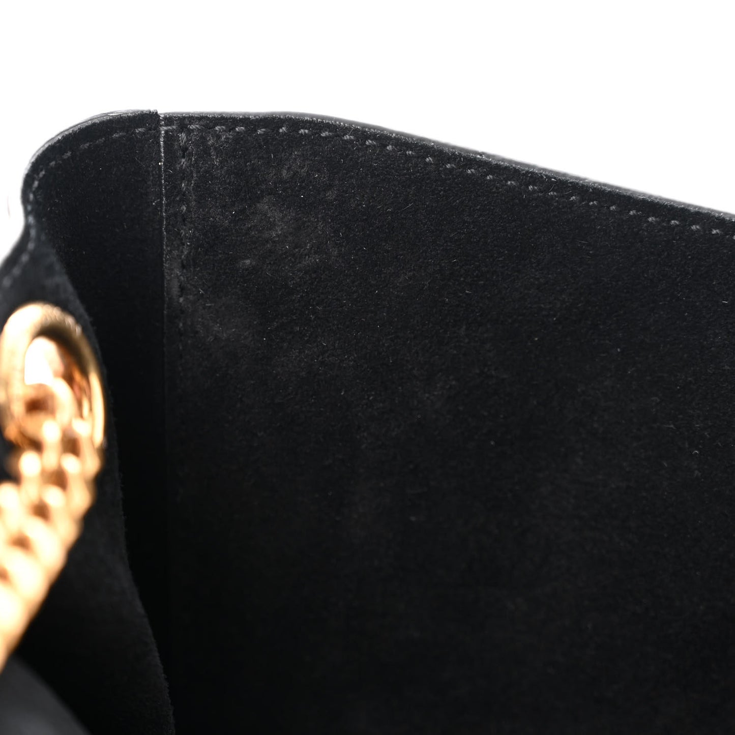 Smooth Calfskin Suede Medium Reversible Monogram Kate Satchel Black