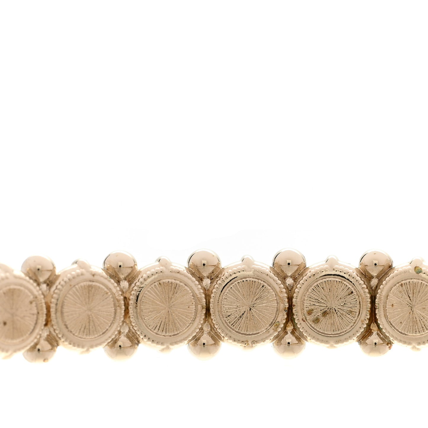 Strass Crystal Studded Pearl CC Choker Necklace Gold Pearly White