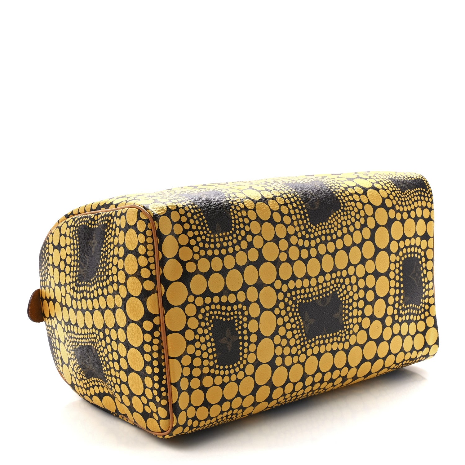 Louis Vuitton Monogram Kusama Town Speedy 30 Yellow 3 of 10