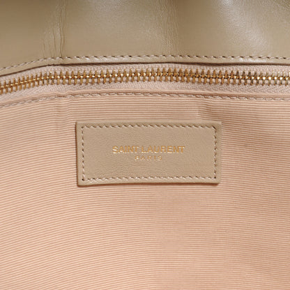 Saint Laurent Lambskin Matelasse Chevron Monogram Cassandre Shopper Beige 6 of 8