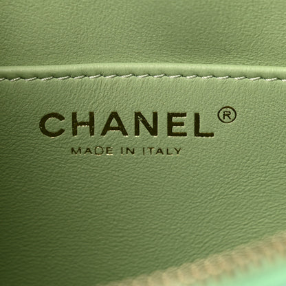 Chanel Gradient Metallic Lambskin Quilted Walking Mood Waist Bag Fanny Pack Pink Purple Green 5 of 9
