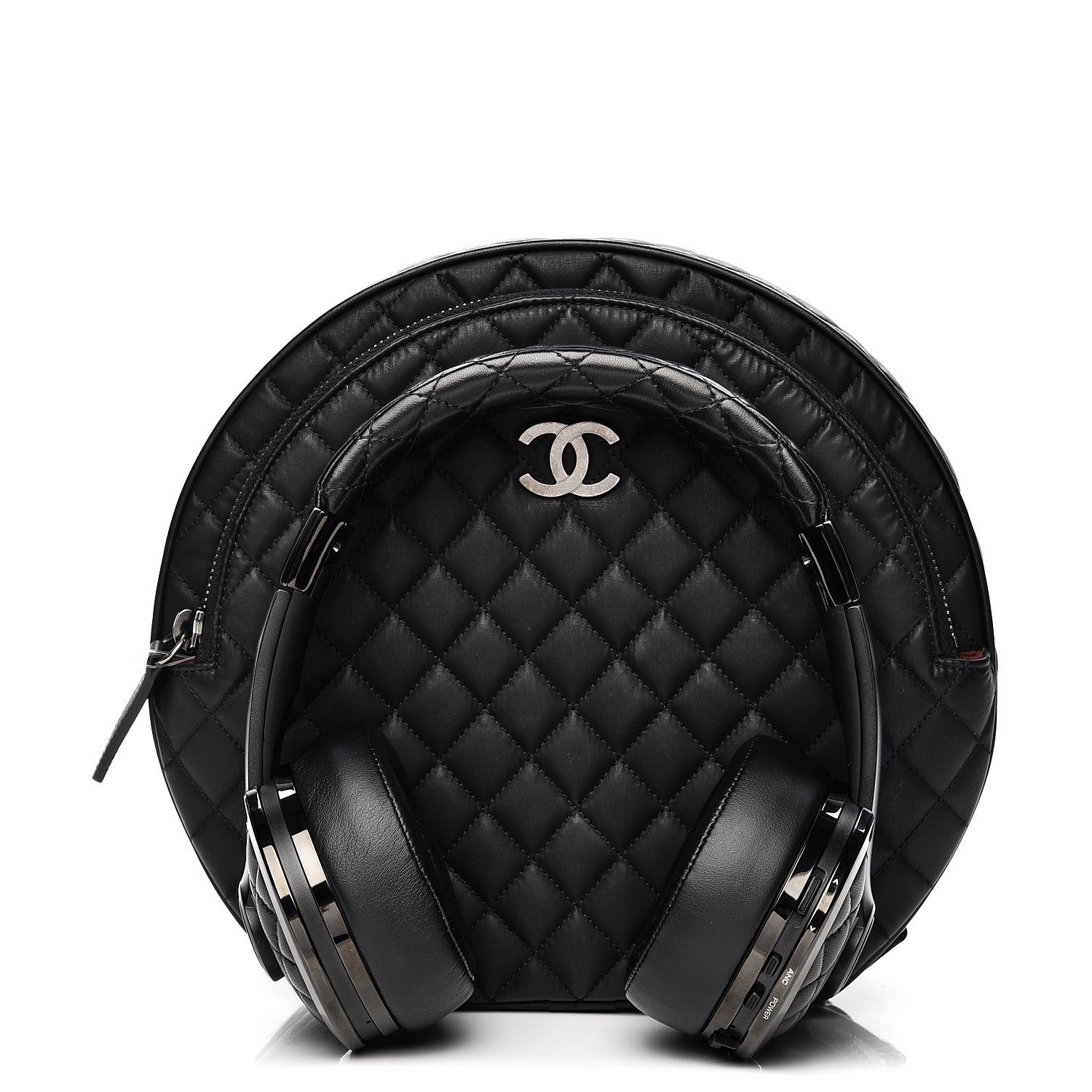 Chanel Lambskin x Monster Wireless Headphones w/ Case Black 9 of 15