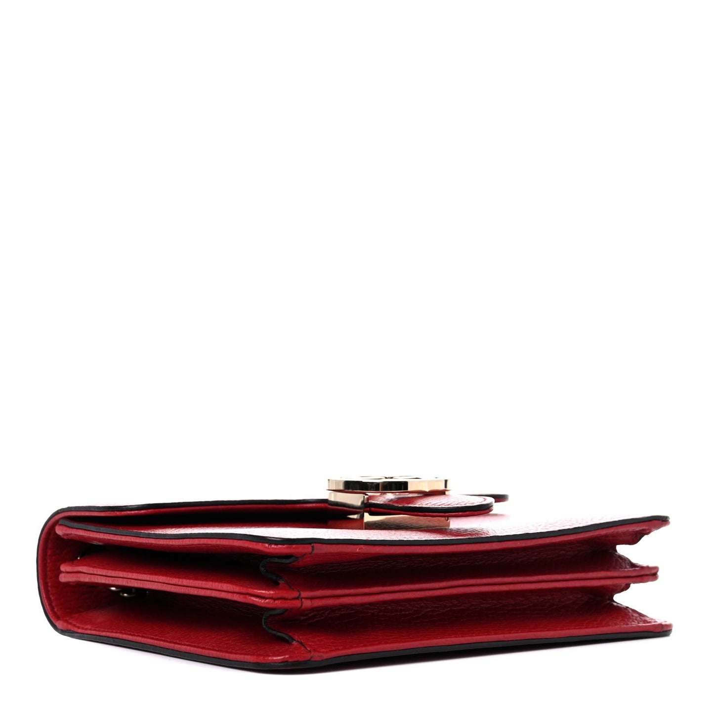 Dollar Calfskin Small Interlocking G Shoulder Bag Red