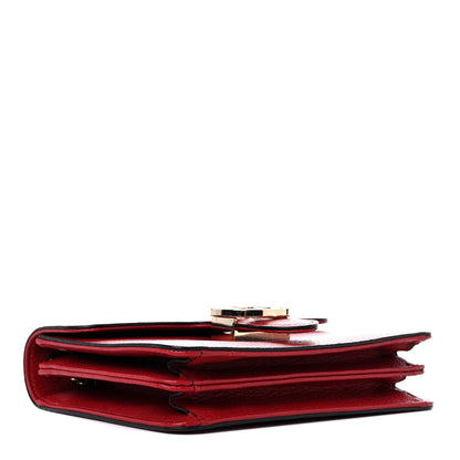 Gucci Dollar Calfskin Small Interlocking G Shoulder Bag Red 4 of 16