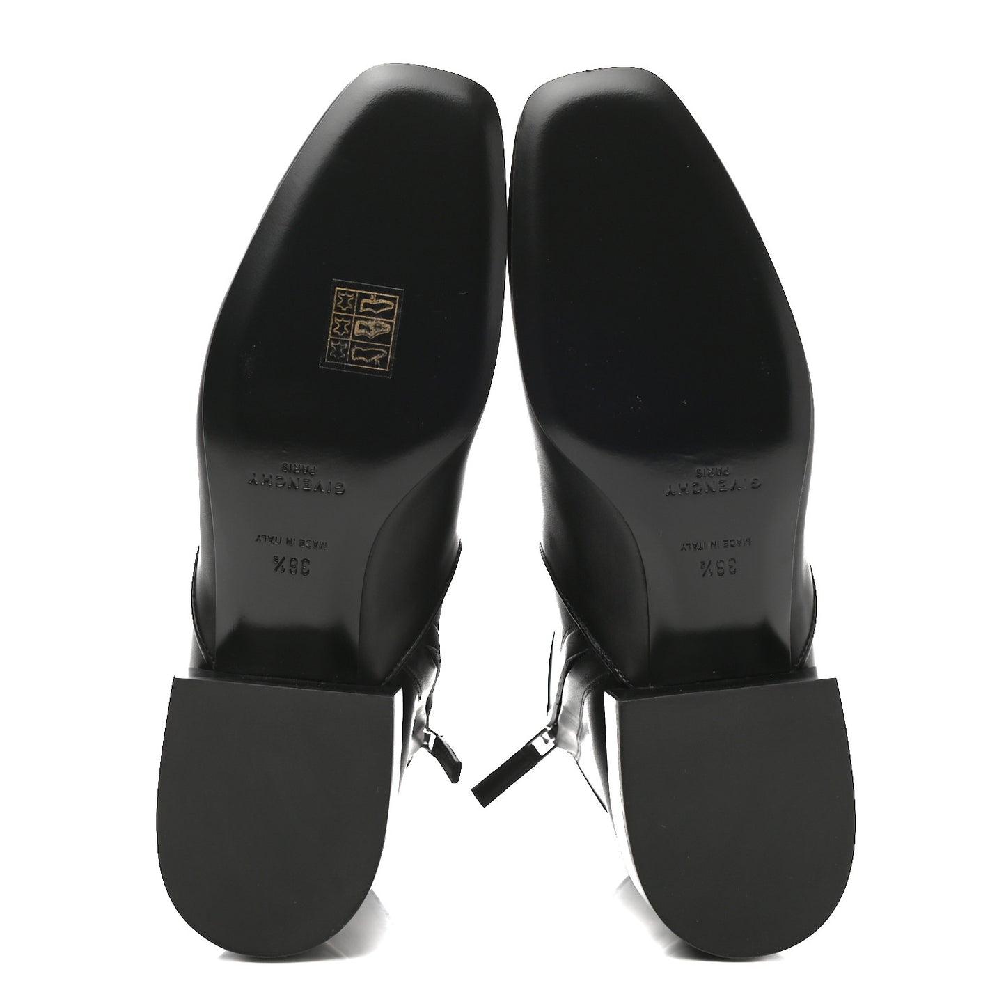 Calfskin Ankle Boots 36.5 Black