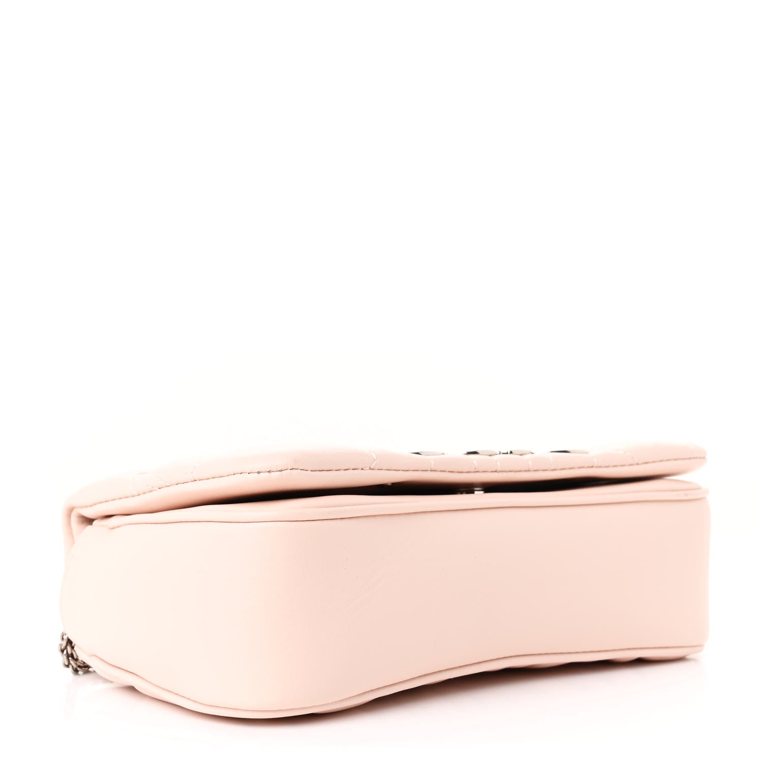 Alexander McQueen Lambskin Quilted The Seal Chain Shoulder Bag Pink 4 of 11