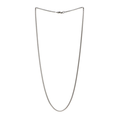 David Yurman Titanium Sterling Silver 2.7mm Medium Box Chain Necklace 22" 3 of 4