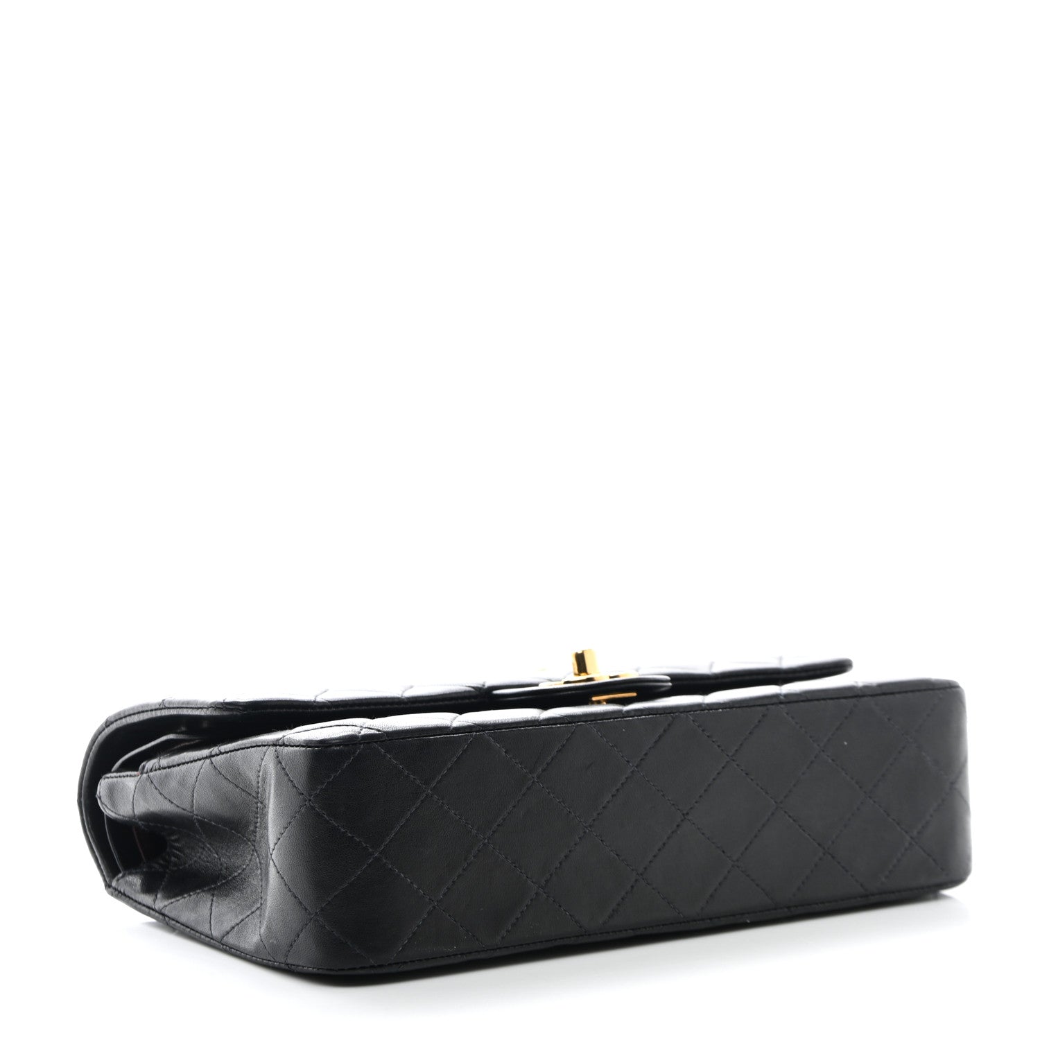 Chanel Lambskin Quilted Medium Double Flap Black 4 of 12