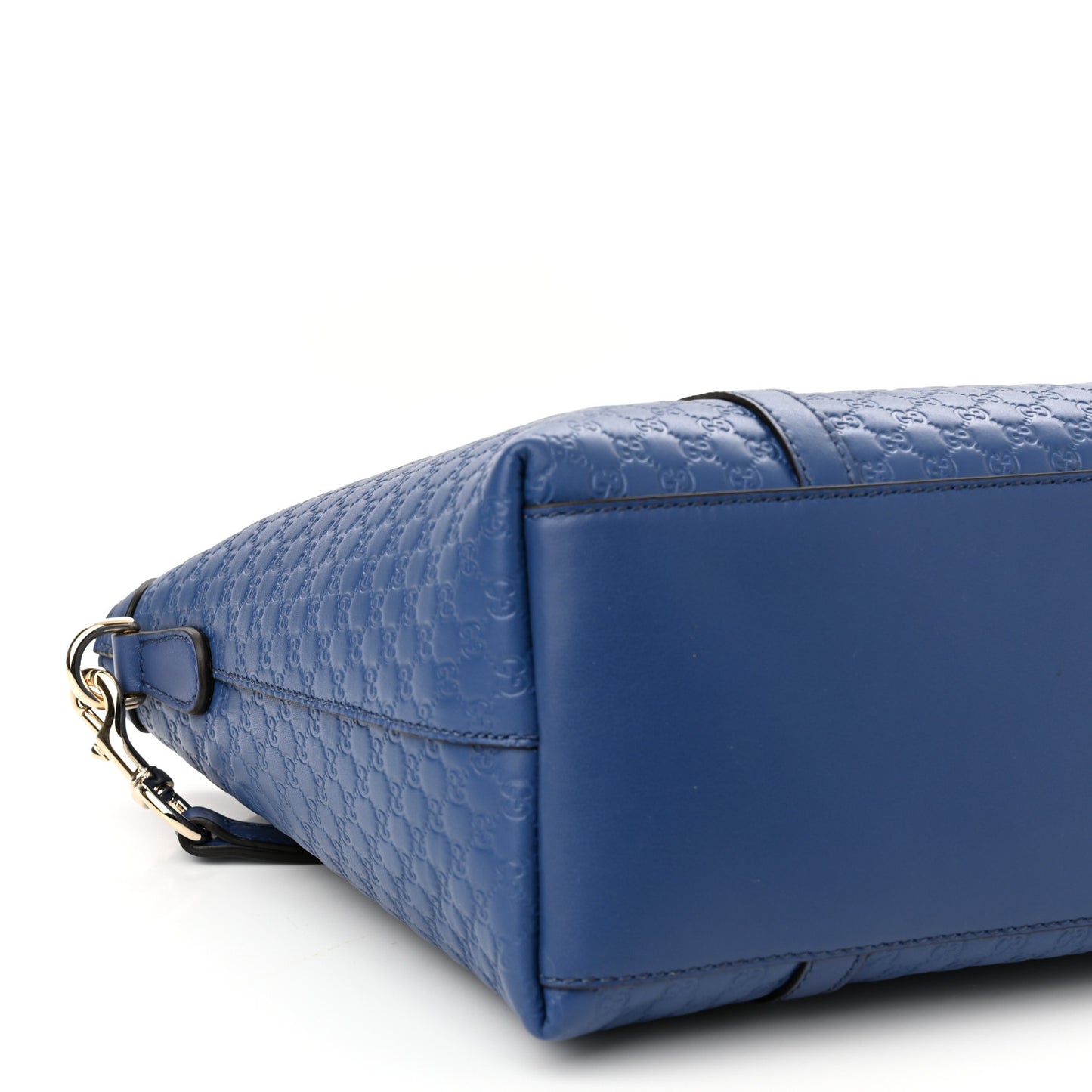 Soft Microguccissima Small Zippered Satchel Caspian
