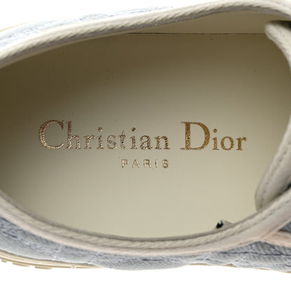 Christian Dior Denim Cannage Walk'N'Dior Low Top Sneakers 37 Dynamic Blue 6 of 8