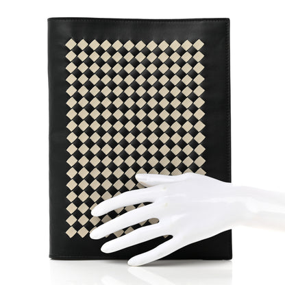 Bottega Veneta Nappa Intrecciato Notebook Cover Black White 2 of 6