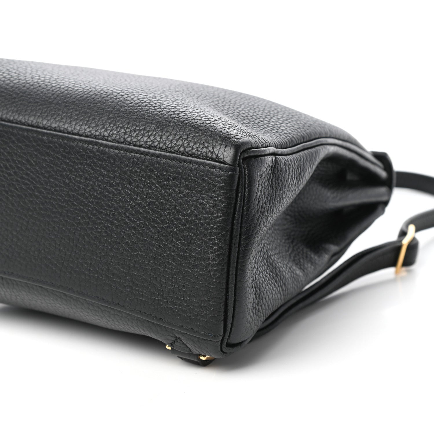 Hermes Taurillon Clemence Kelly Ado Backpack Black 17 of 20