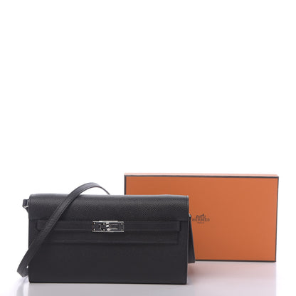 Hermes Epsom Kelly Wallet To Go Black 11 of 11