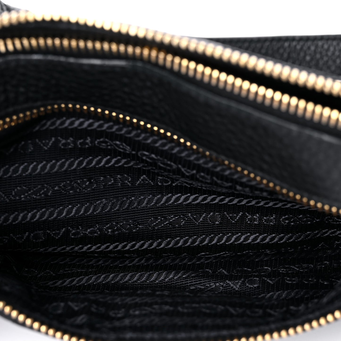 Vitello Daino Small Belt Bag Black
