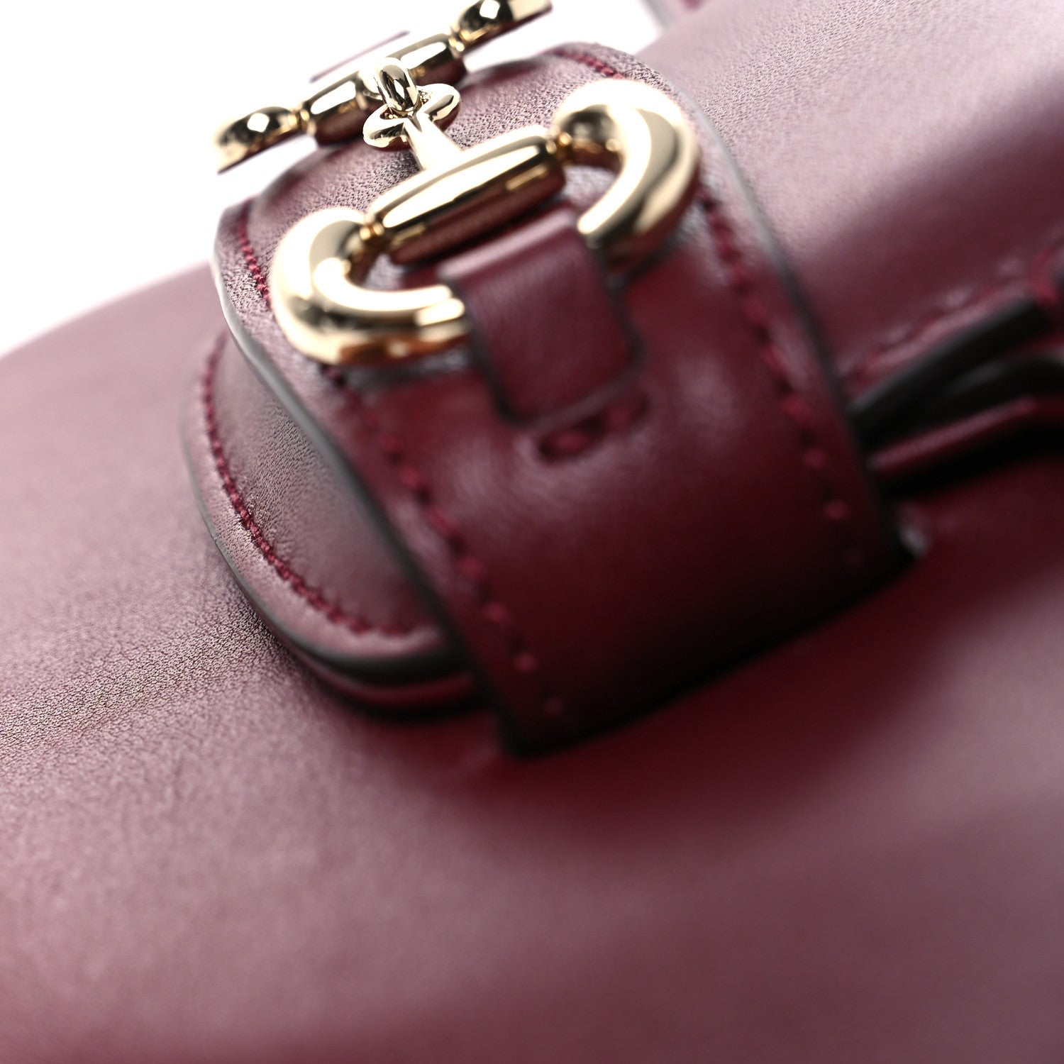 Gucci Arabella Calfskin Horsebit 1955 Shoulder Bag Rosso Ancora 12 of 13