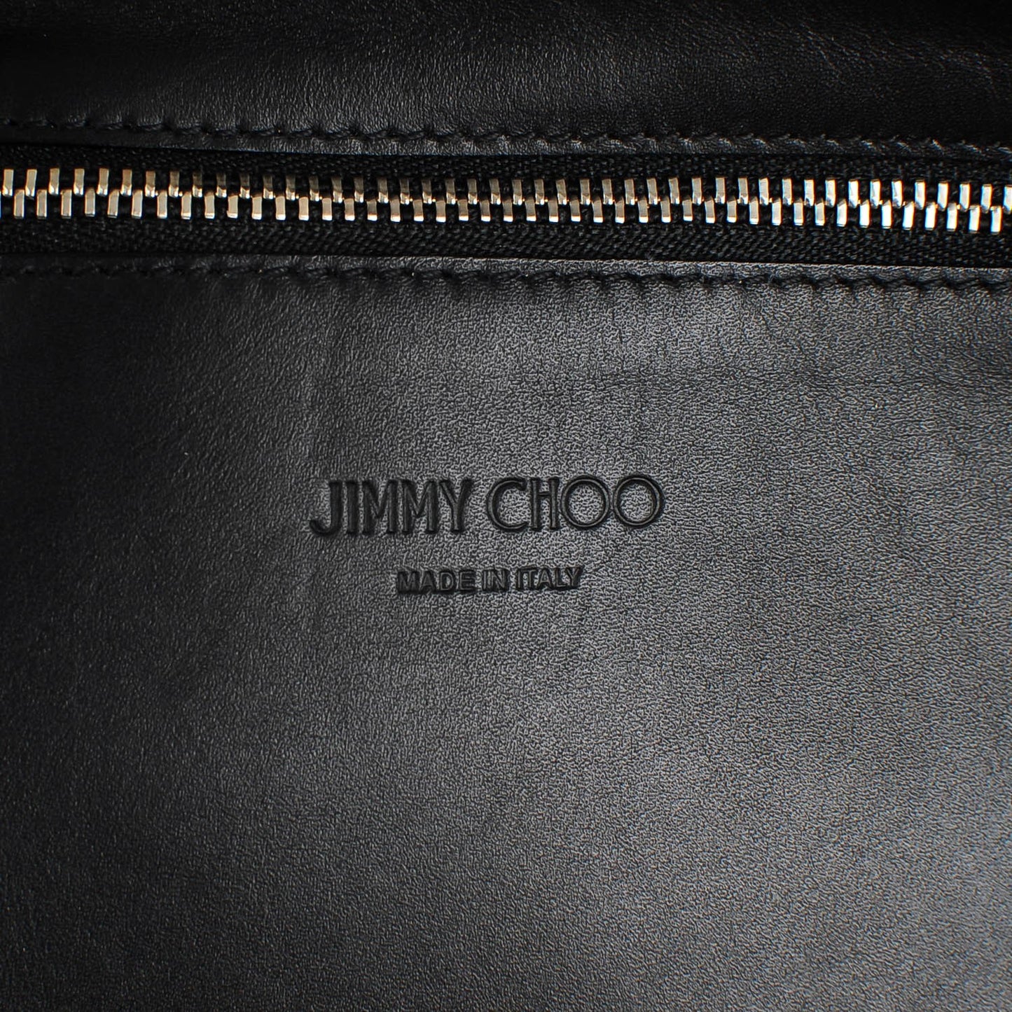 Calfskin Snakeskin Embossed Riley Tote Black