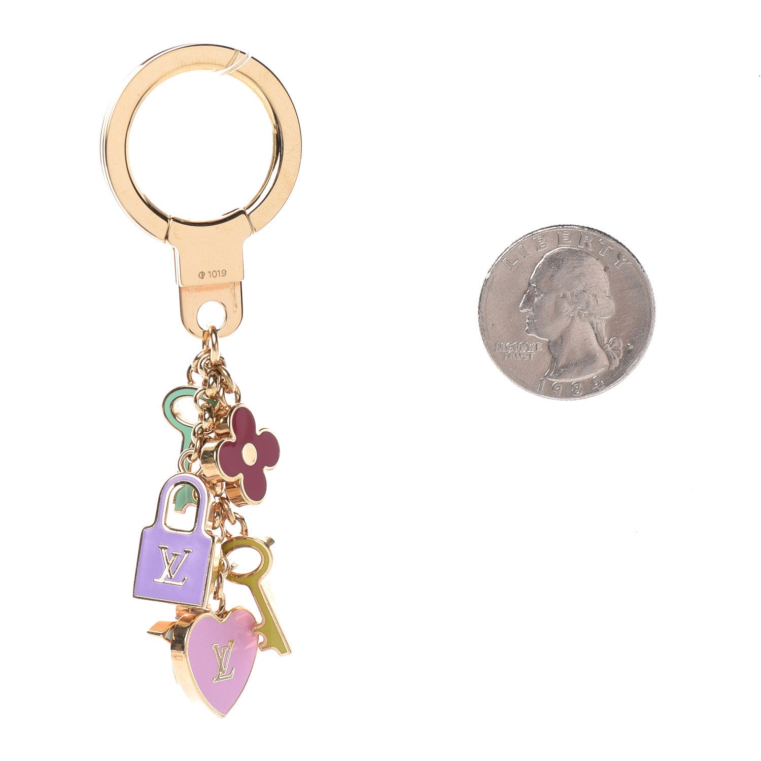 Louis Vuitton Enamel Pretty Charms Key Ring Holder 2 of 4