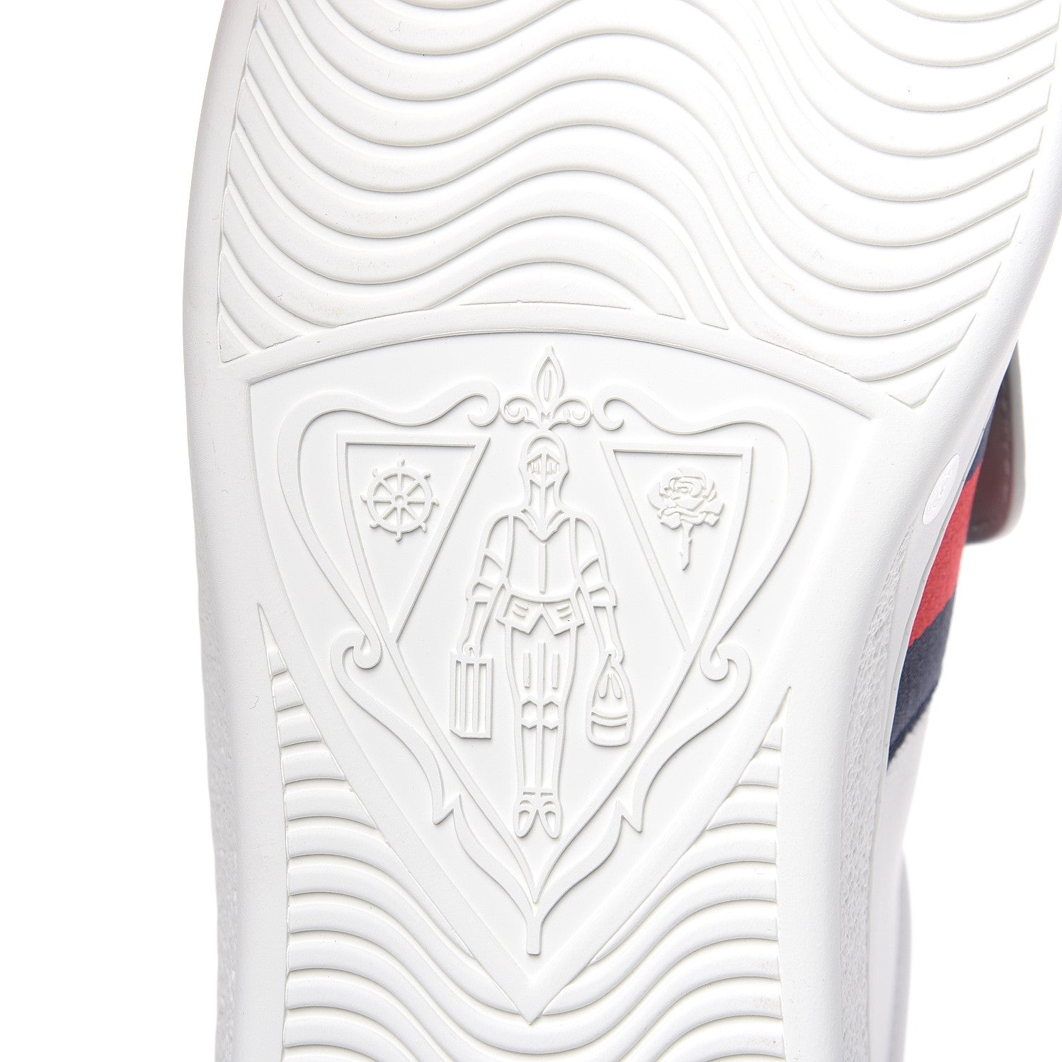 Gucci Calfskin Ayers Embroidered Web Mens Ace Removable Patches High Top Sneakers 13 White 9 of 12