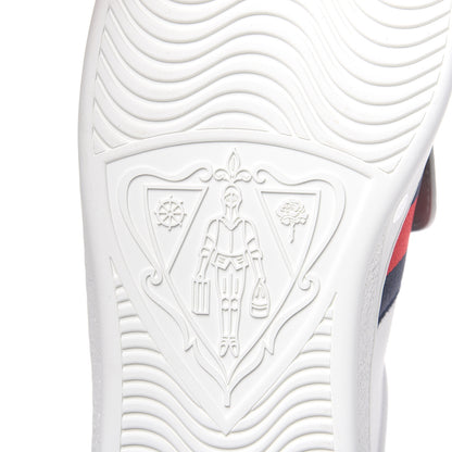 Gucci Calfskin Ayers Embroidered Web Mens Ace Removable Patches High Top Sneakers 13 White 9 of 12