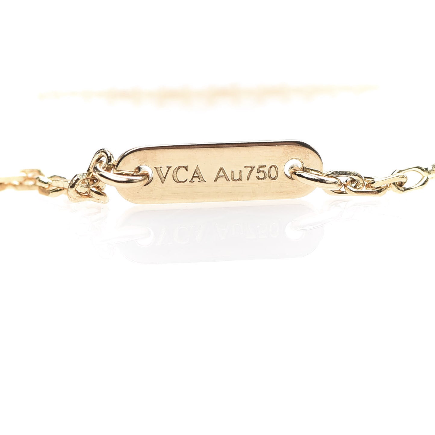 18K Yellow Gold Mother of Pearl Sweet Alhambra Bracelet