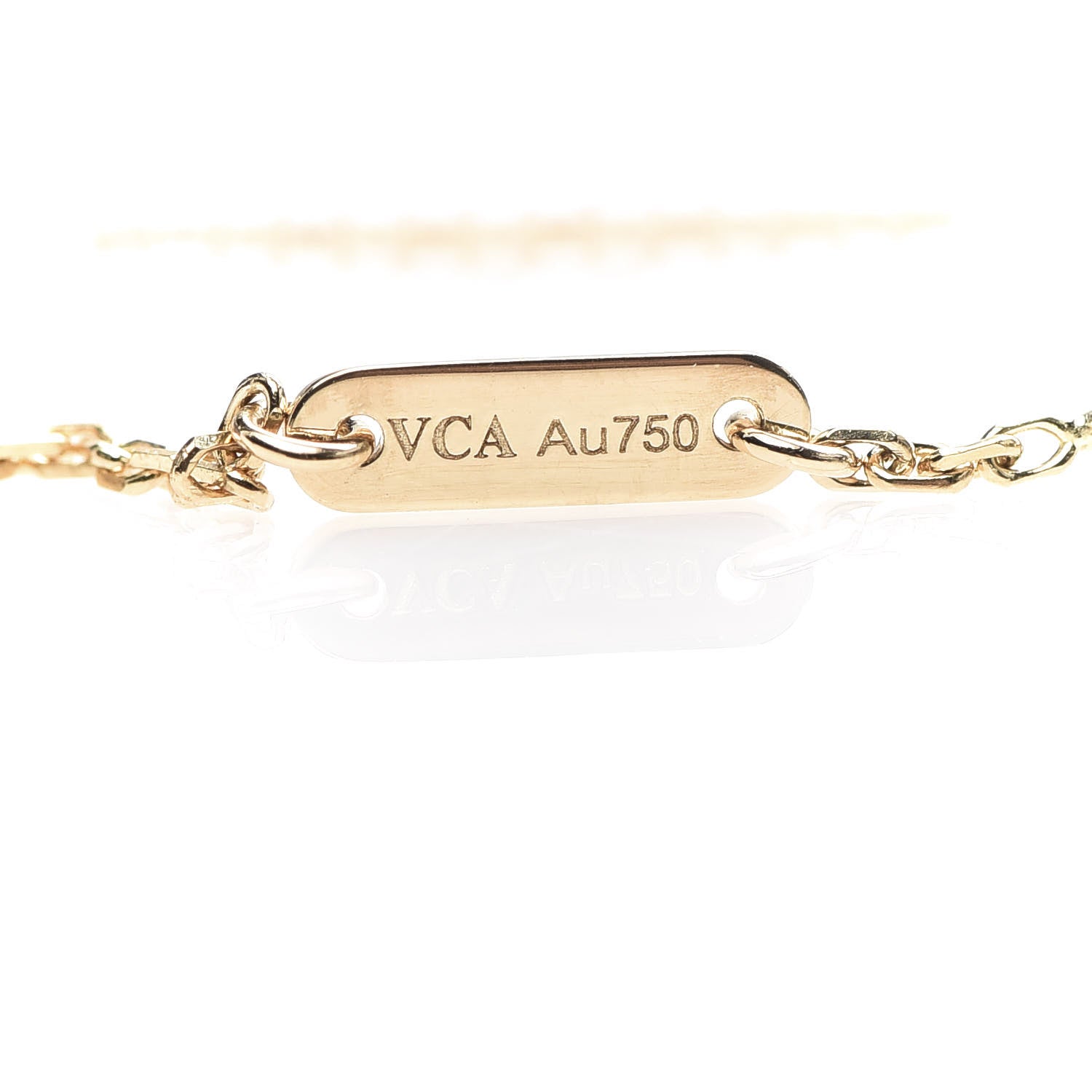 Van Cleef & Arpels 18K Yellow Gold Mother of Pearl Sweet Alhambra Bracelet 7 of 7
