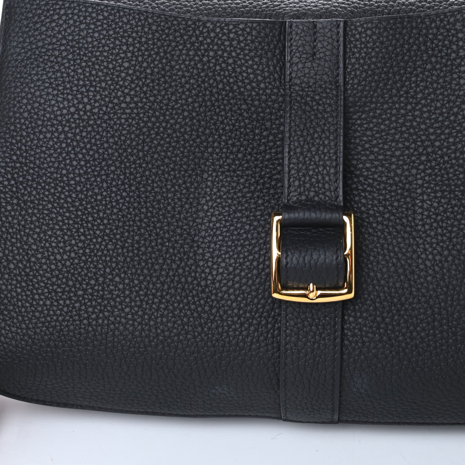 Hermes Taurillon Clemence Halzan 31 GM Black 14 of 15