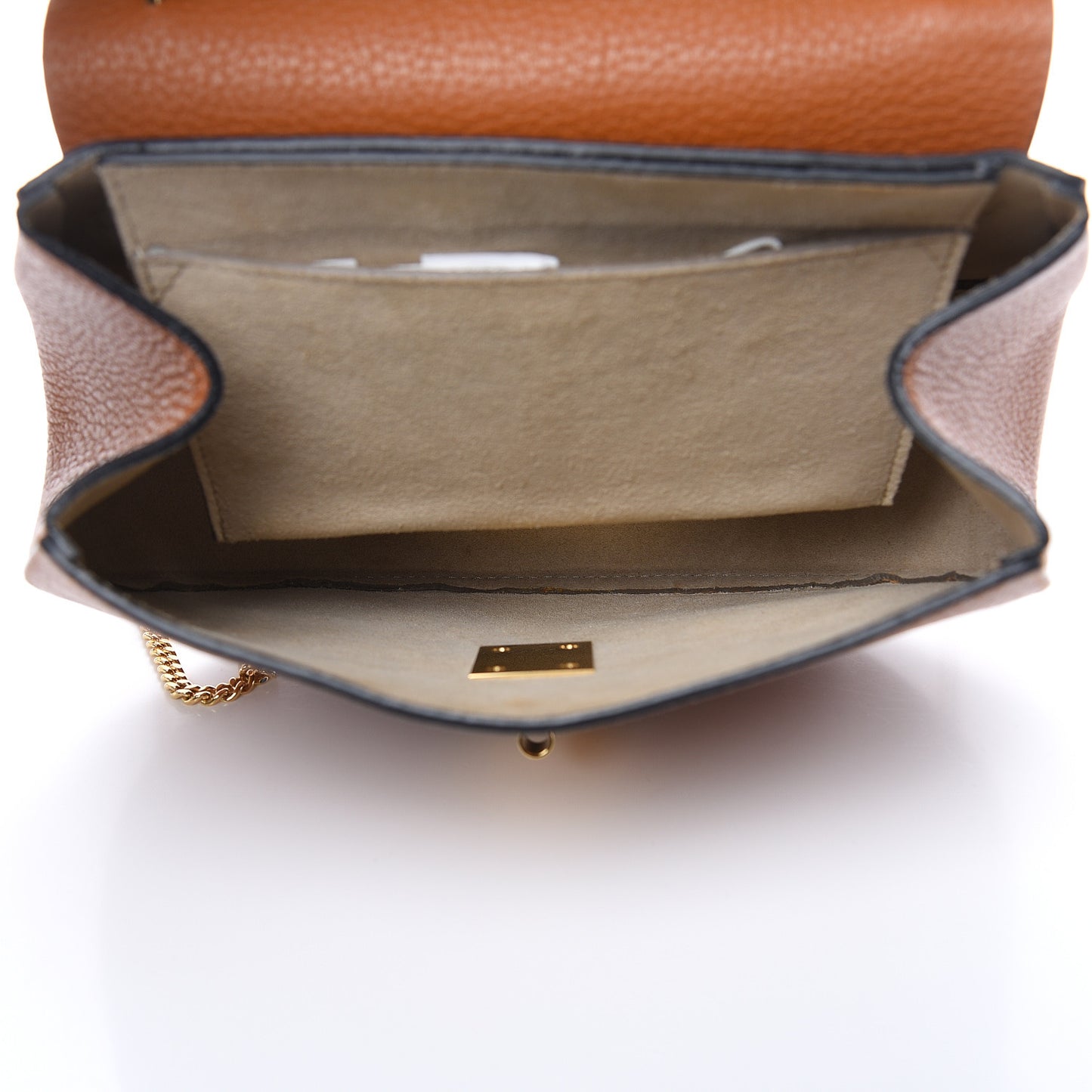 Grained Lambskin Drew Shoulder Bag Caramel