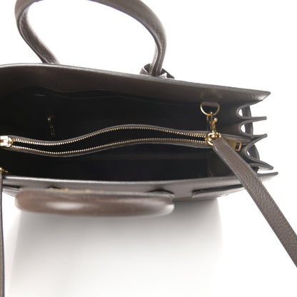 Saint Laurent Grained Calfskin Small Sac De Jour Earth 5 of 18