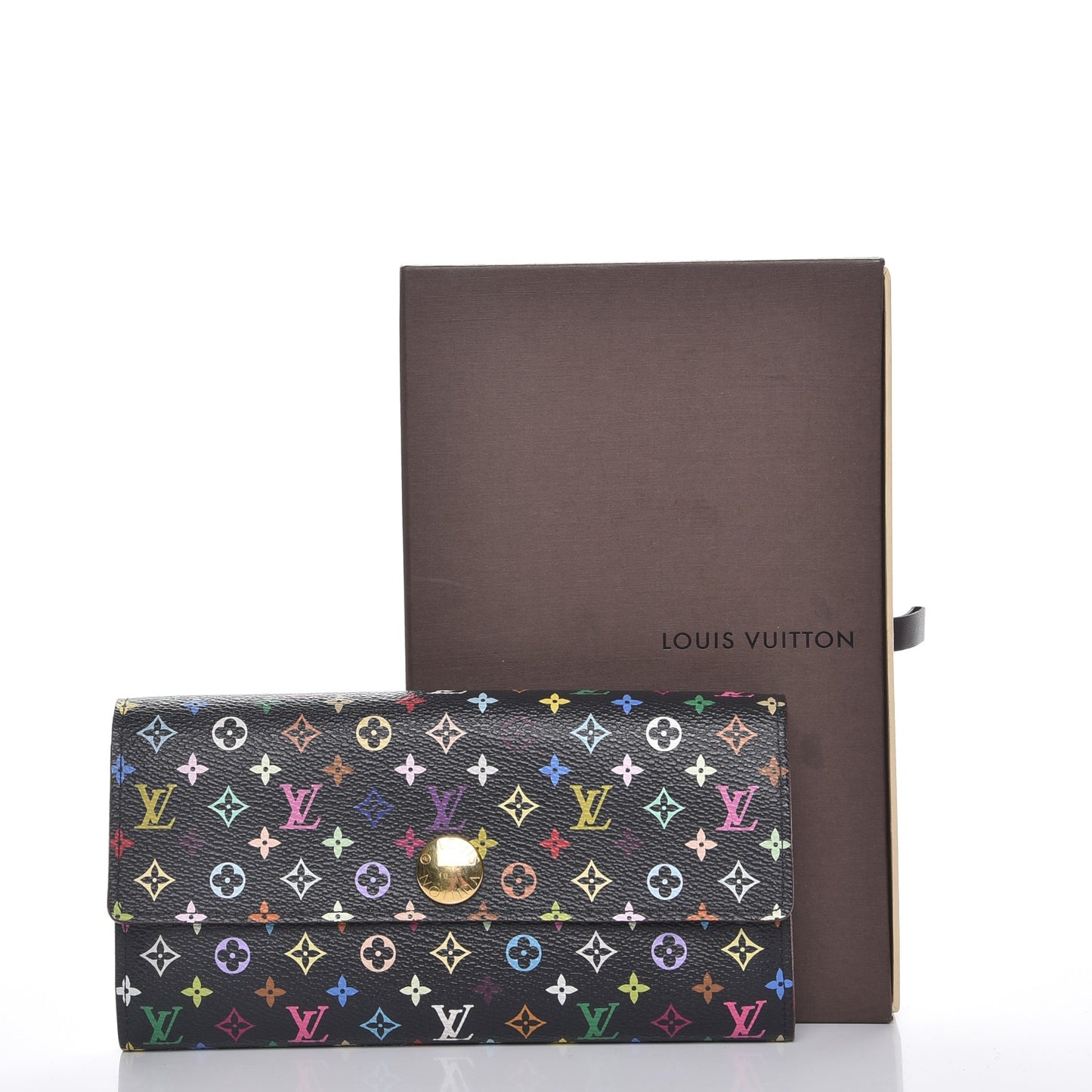 Monogram Multicolor Sarah Wallet Black Violet
