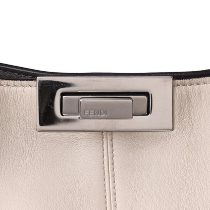 Fendi Vitello Seta Century Large Peekaboo X-Lite Latte Balena 6 of 8