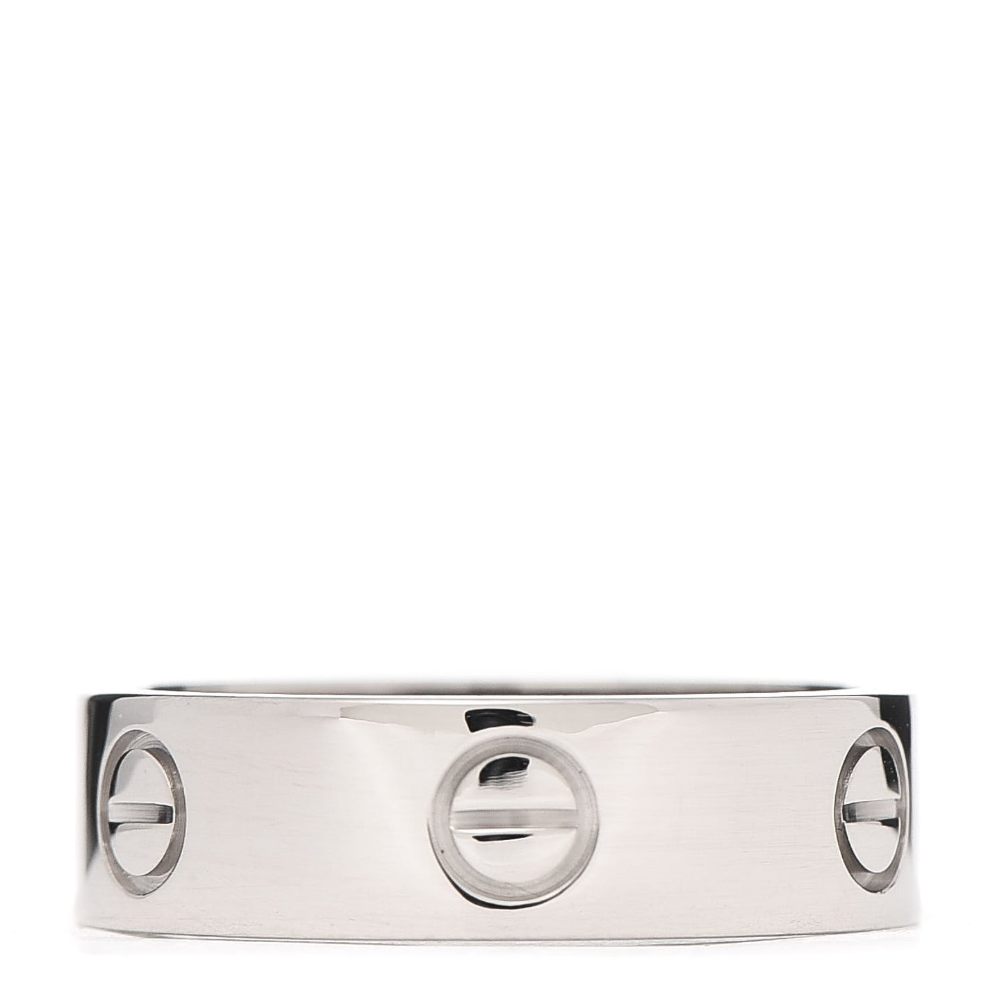 18K White Gold 5.5mm LOVE Ring 58 8.25